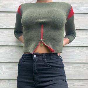 original 90S GREEN CROP TOP